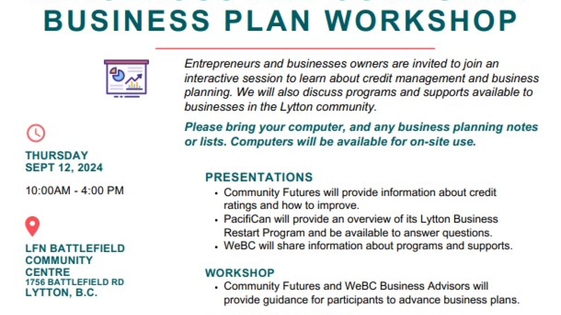 PacifiCan Business Workshop September 12, 2024
