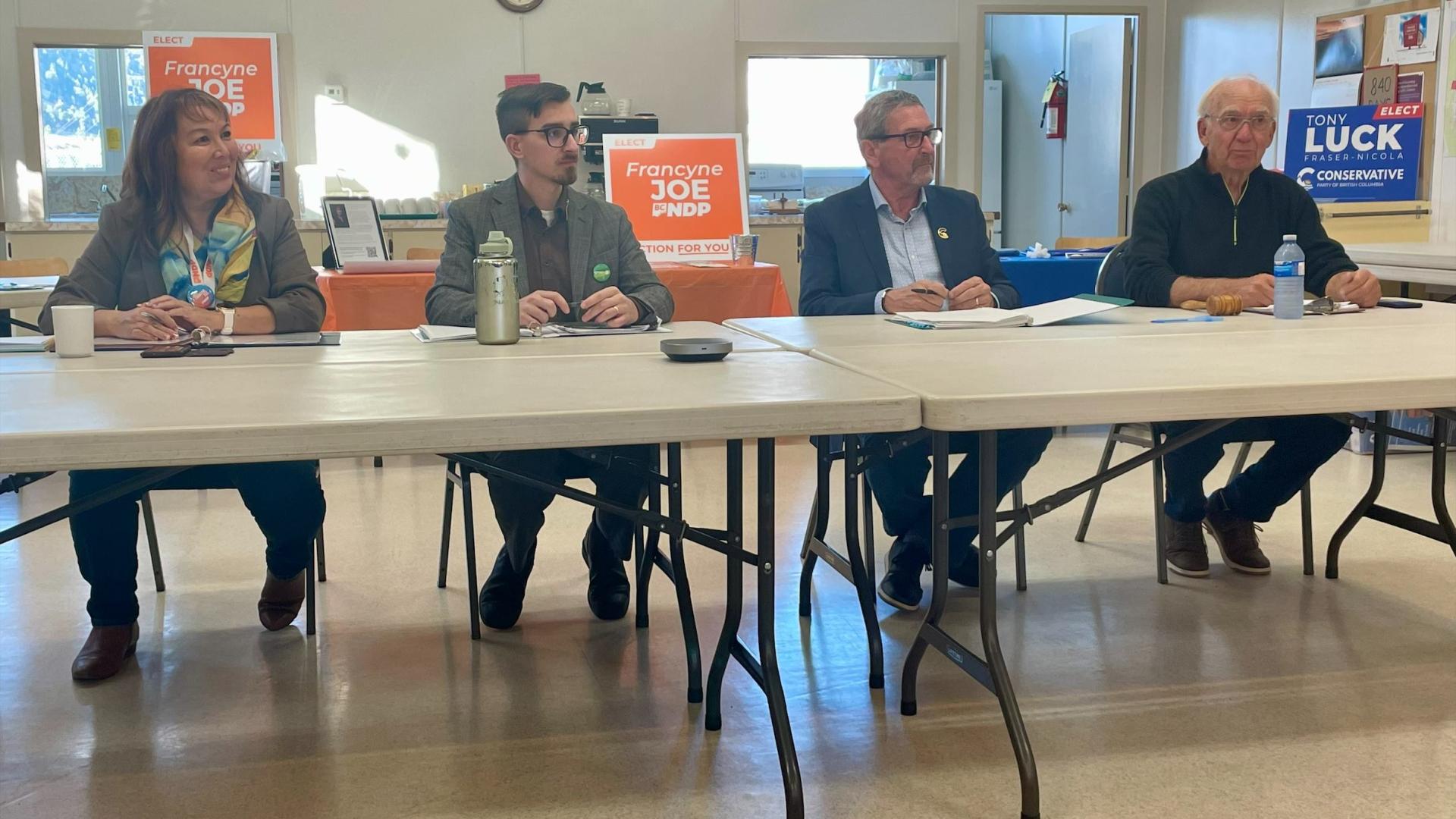 Provincial all-candidates meeting October 2024 at Parish Hall