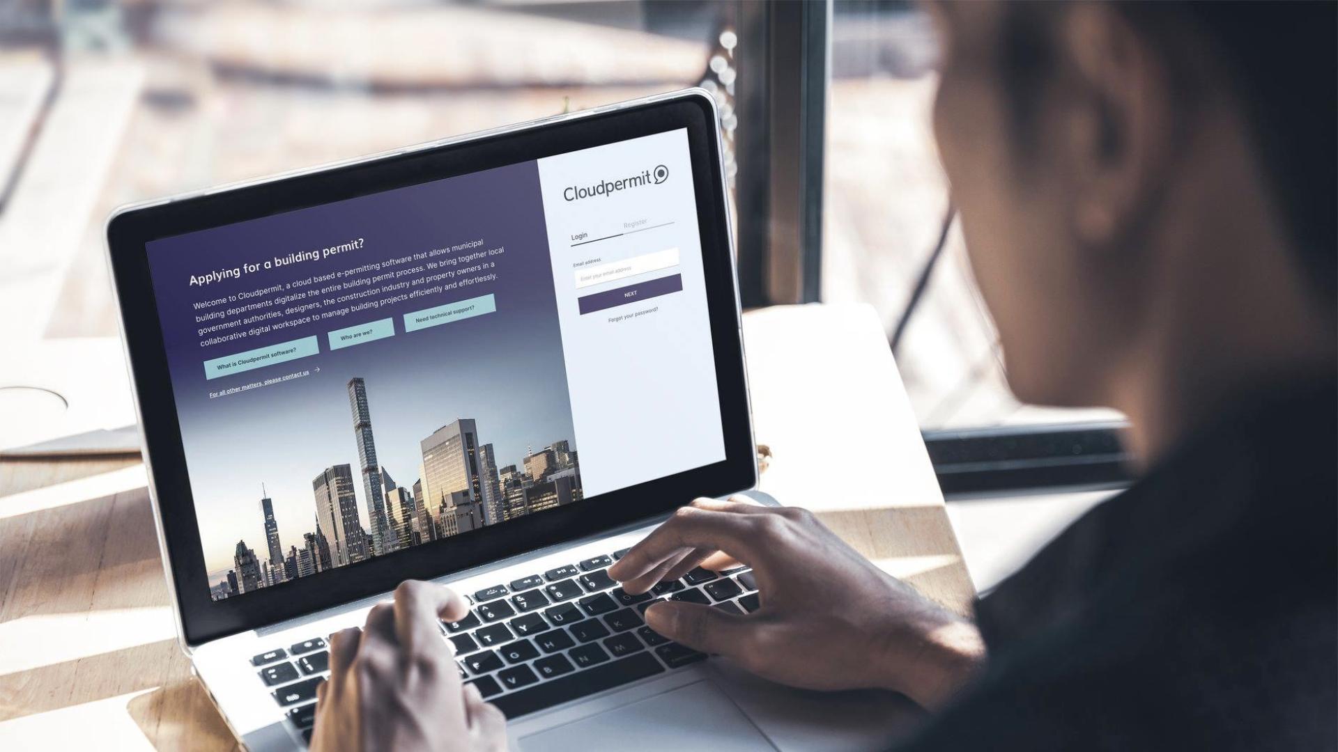 Profile of man using Cloudpermit on a laptop