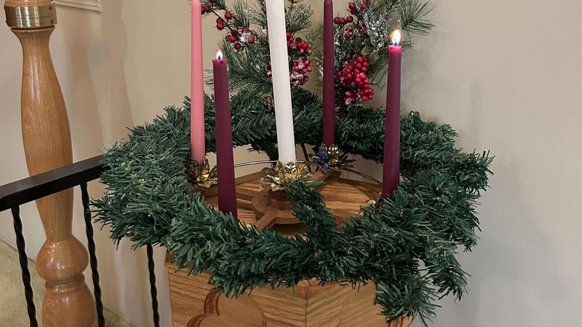 St. Barnabas church advent wreath