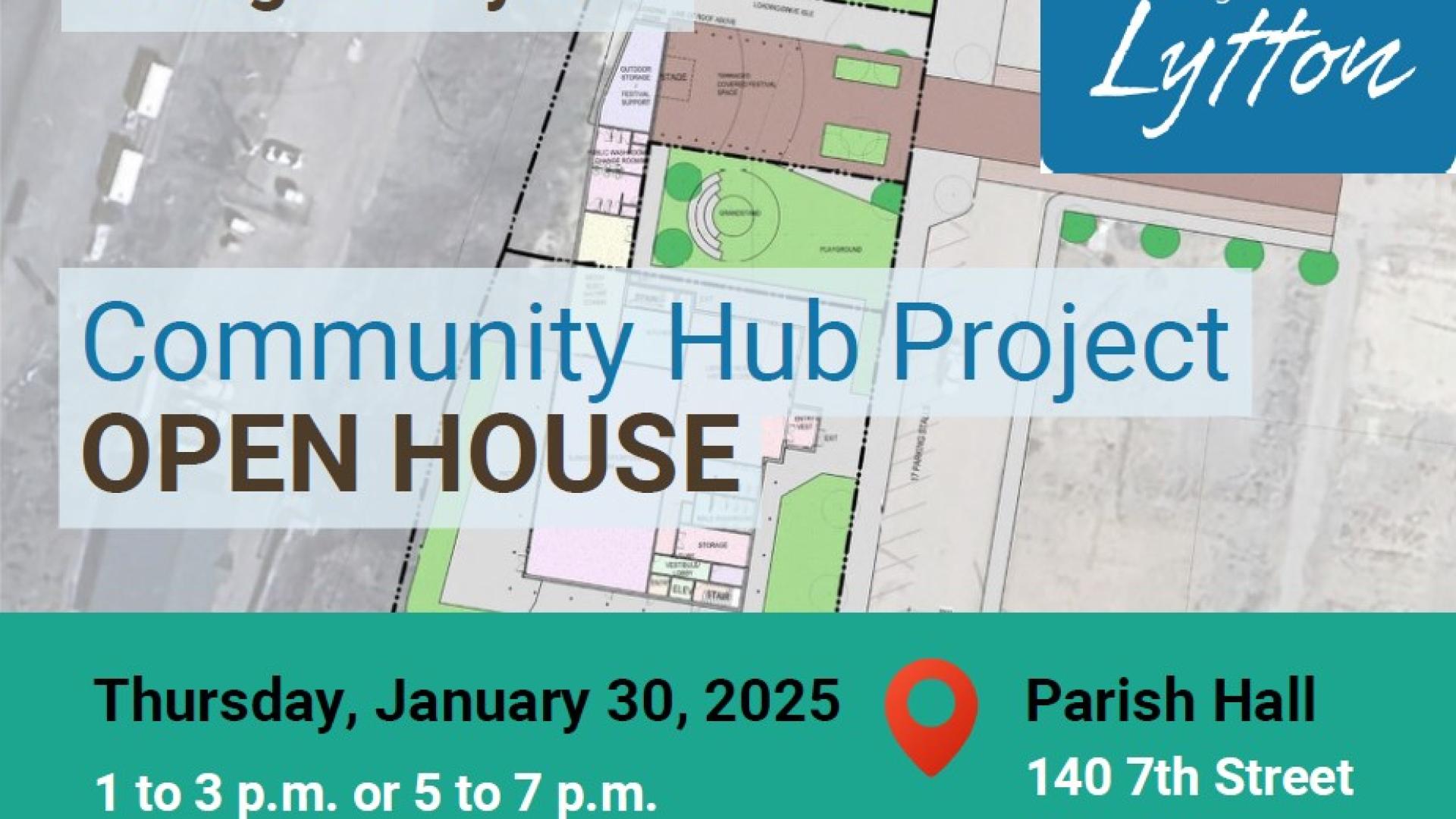 Community Hub Open House poster