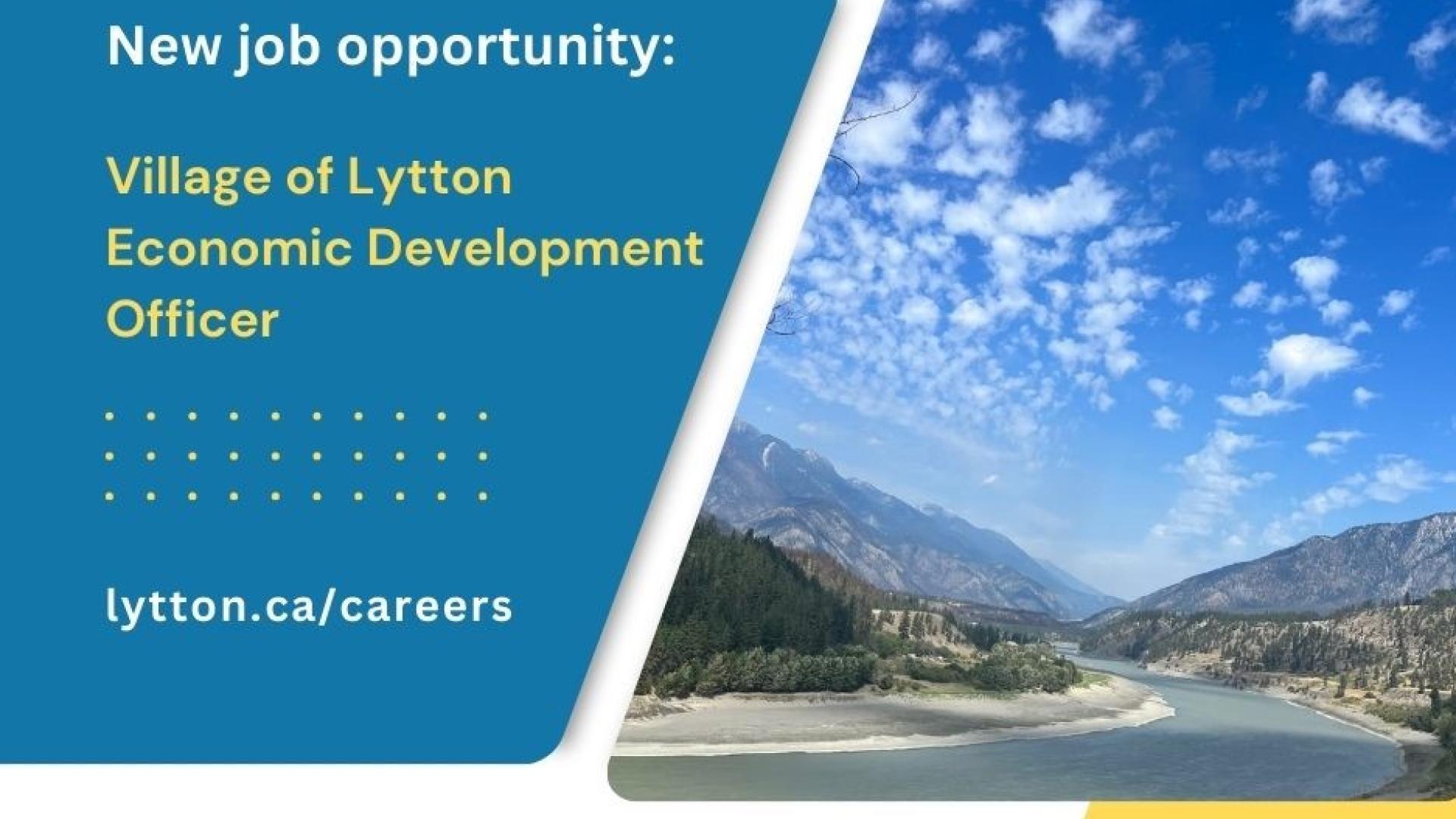 Village of Lytton Economic Development Opportunity job ad