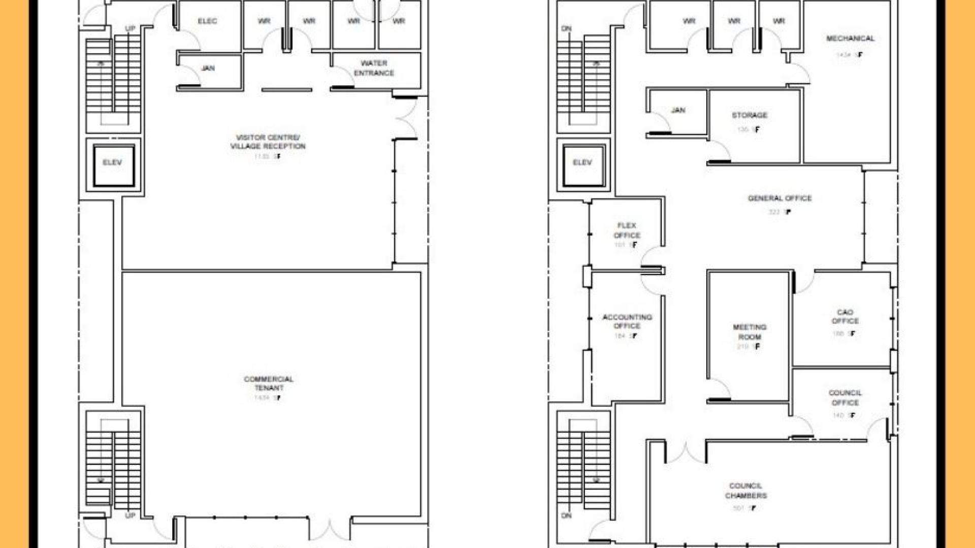 Village Office floor plan