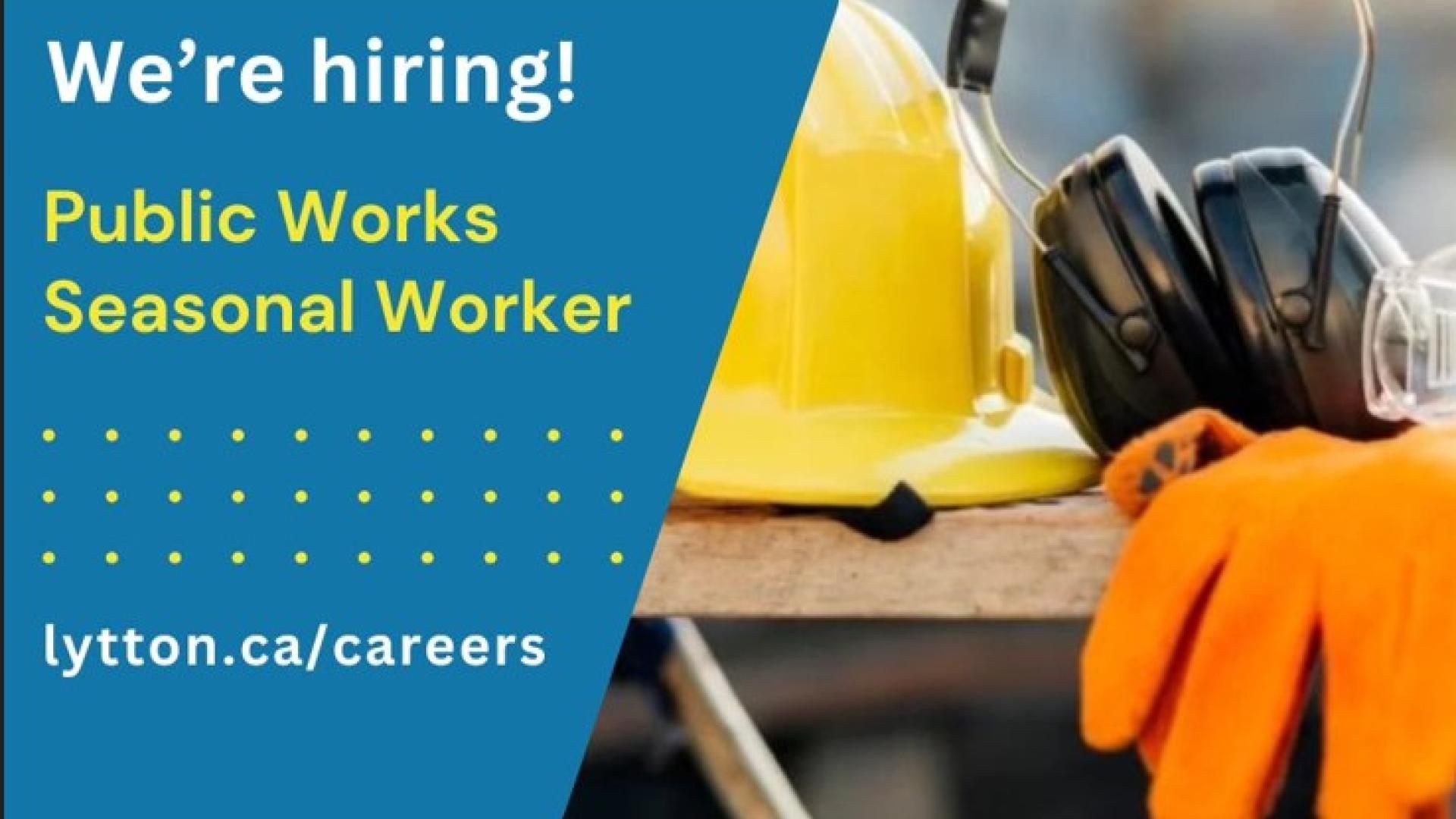 Public Works seasonal worker 