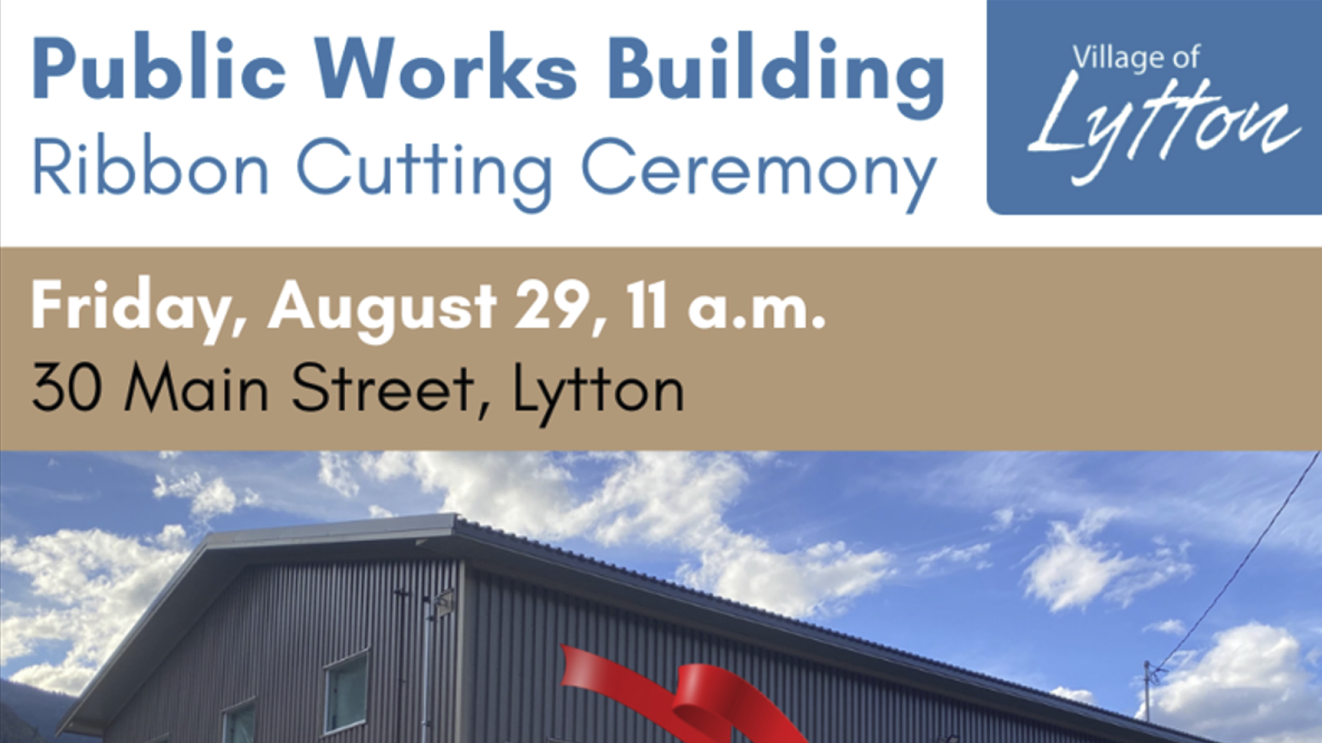 Public Works ribbon cutting ceremony web slide
