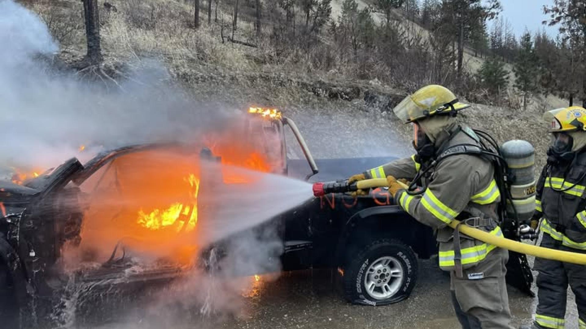 Live training Lytton Fire & Rescue