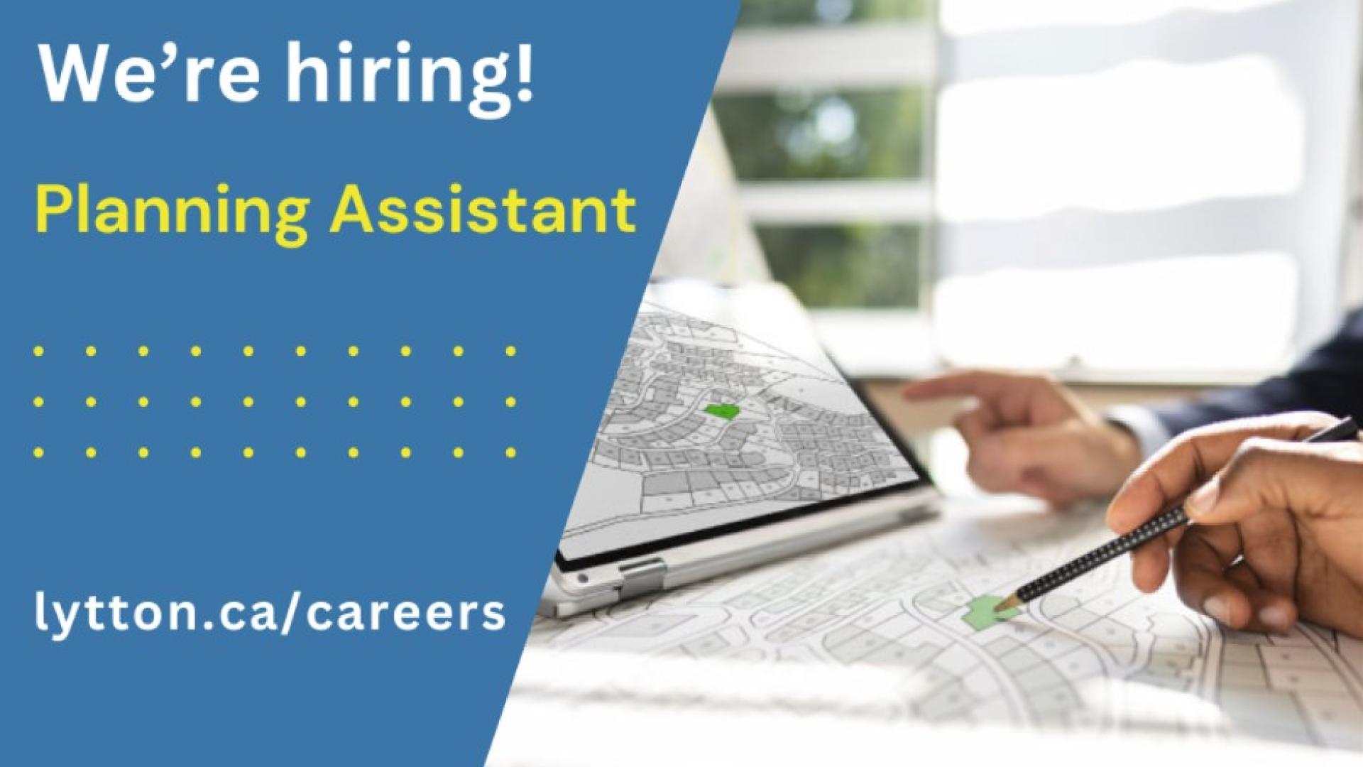 Planning assistant job posting