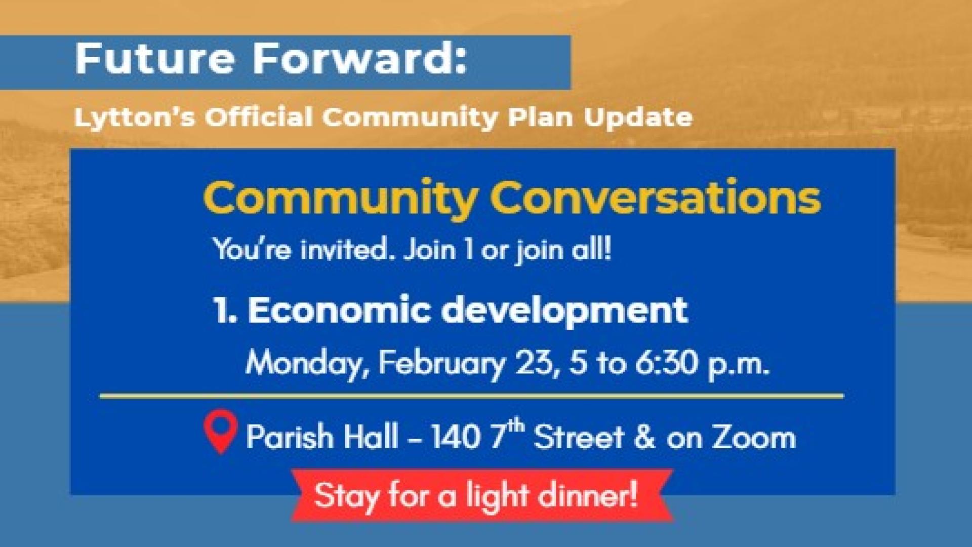 Community Conversation 1 economic development