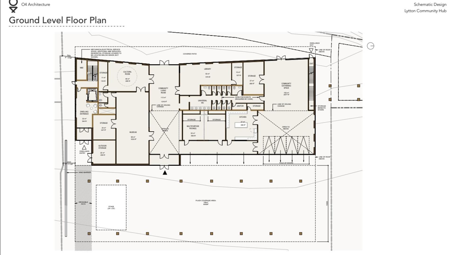 Community Hub schematic design
