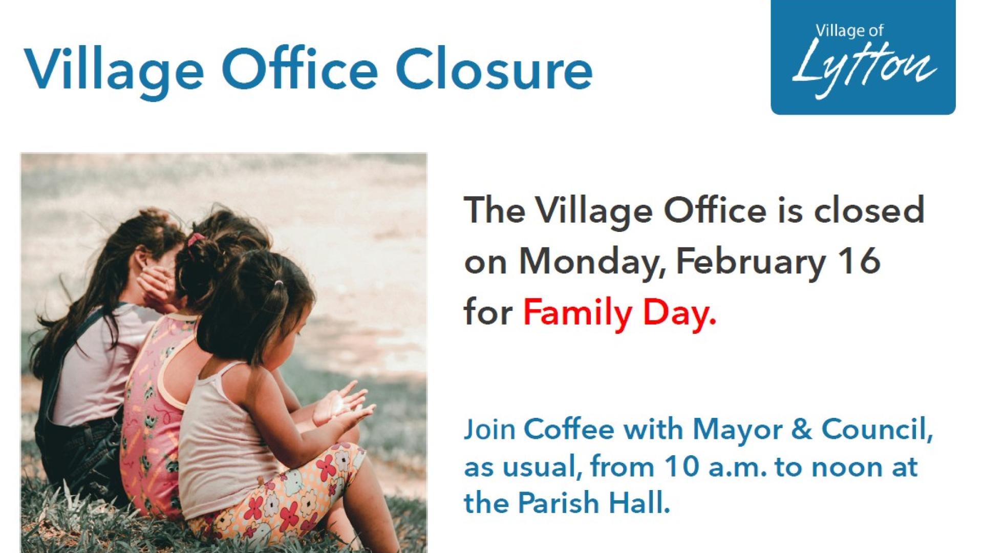 Village Office closure family day 2026
