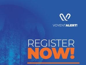 Register Now alert for VoyentAlert! notification system.