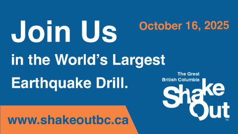Great ShakeOut drill poster 2025