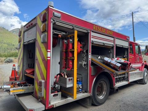 Lytton Fire and Rescue equipment