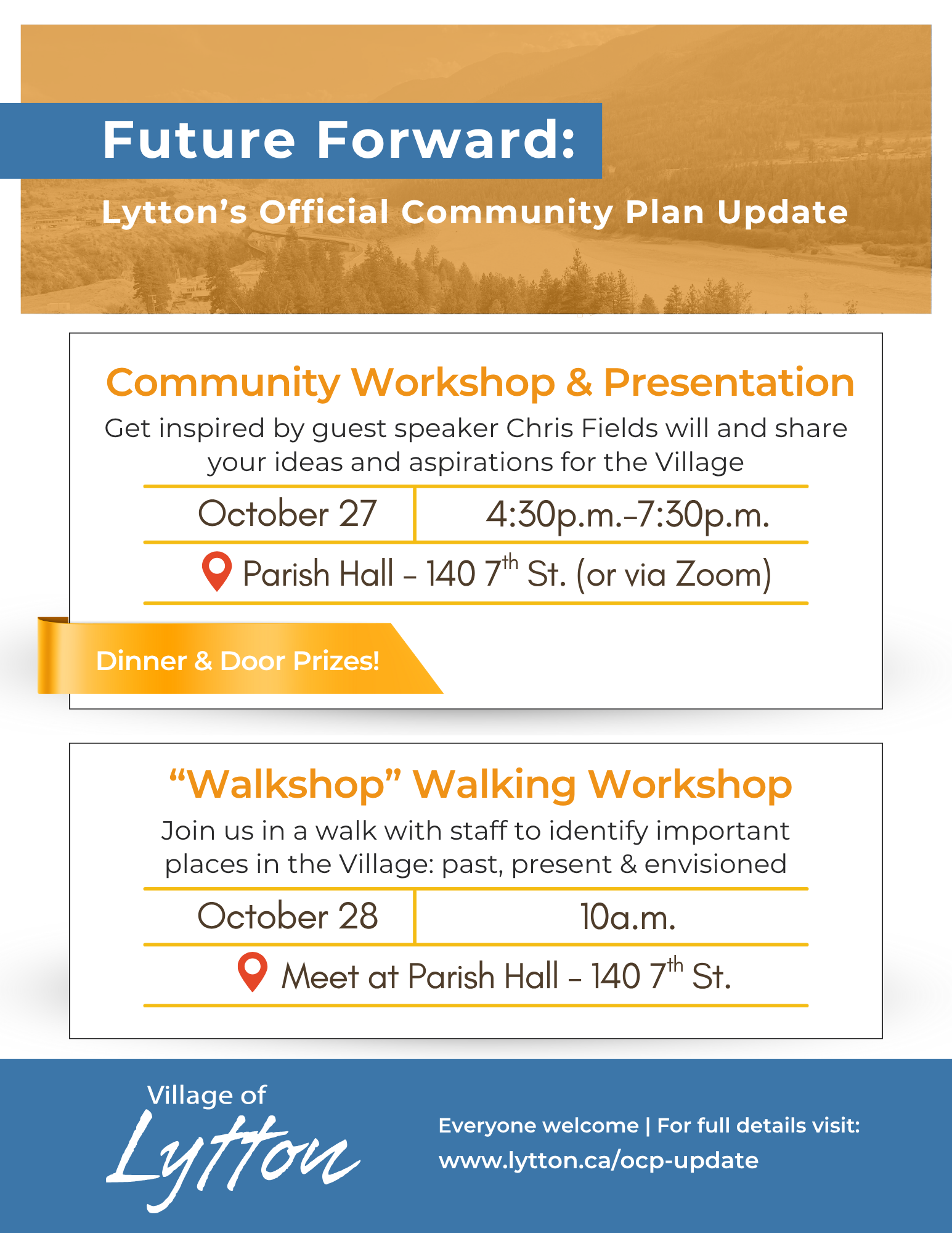 OCP update launch events poster