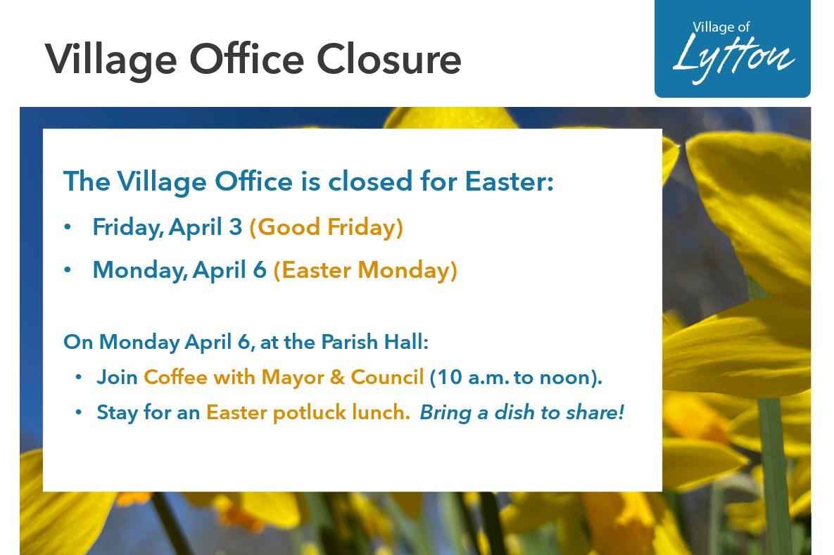 Easter closure 2026