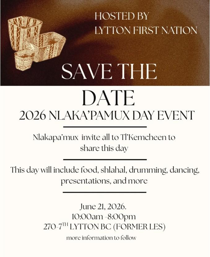 Nlaka'pamux day 2026 poster