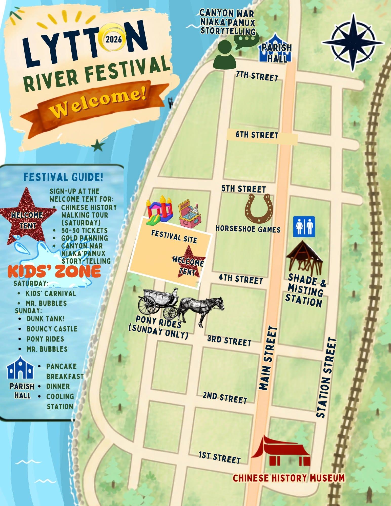 Lytton River Festival map